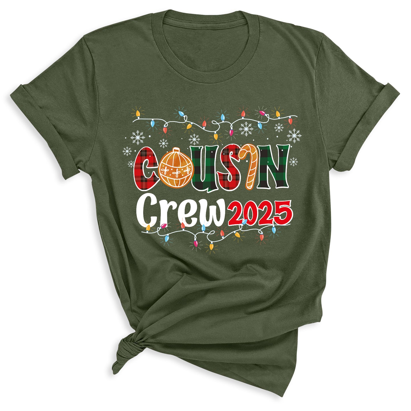 Cousin Crew 2025 Christmas Shirt – Matching Family Holiday Tee, Christmas Cousins T-Shirt
