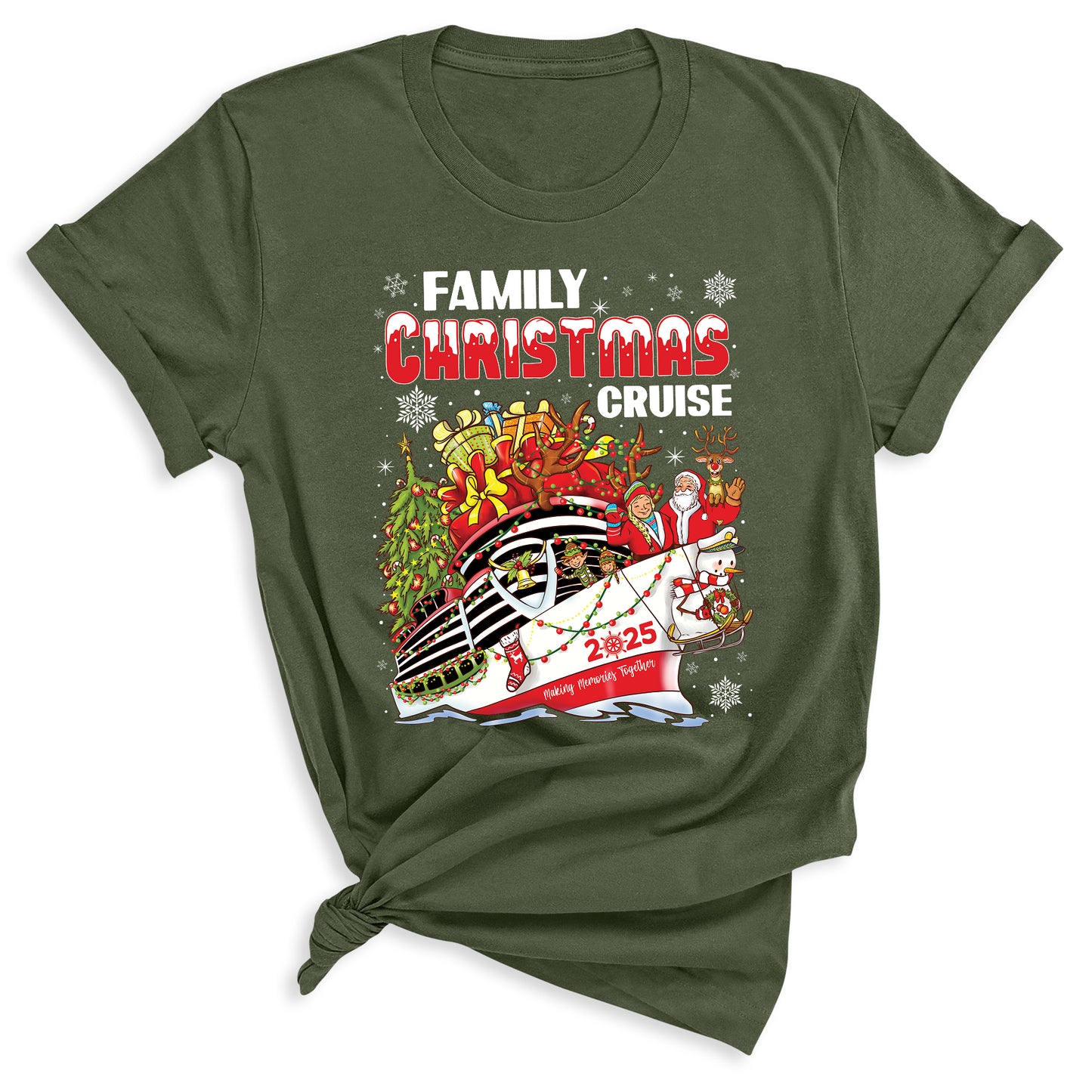 Christmas Family Cruise Shirt – Custom Holiday Vacation Tee, Matching Cruise Crew Santa Shirt for Family Trip