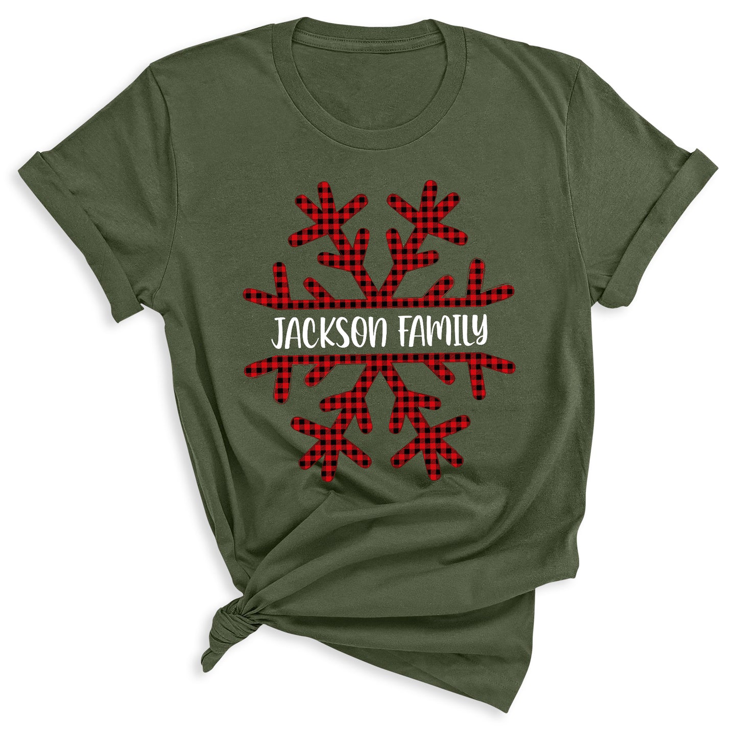 Custom Christmas Snowflake Shirts | Matching Family Holiday Tees