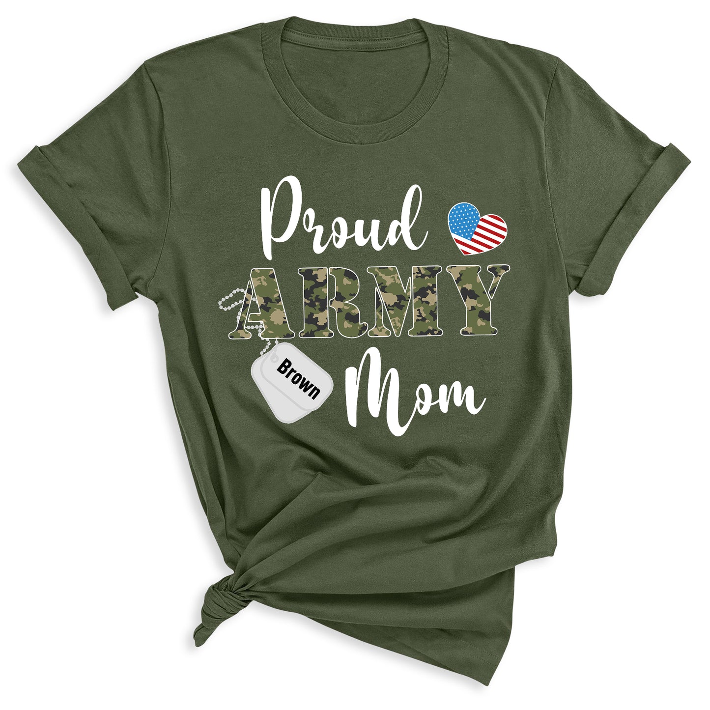 Custom Proud Army Mom Shirt – Mom Patriotic T-Shirt