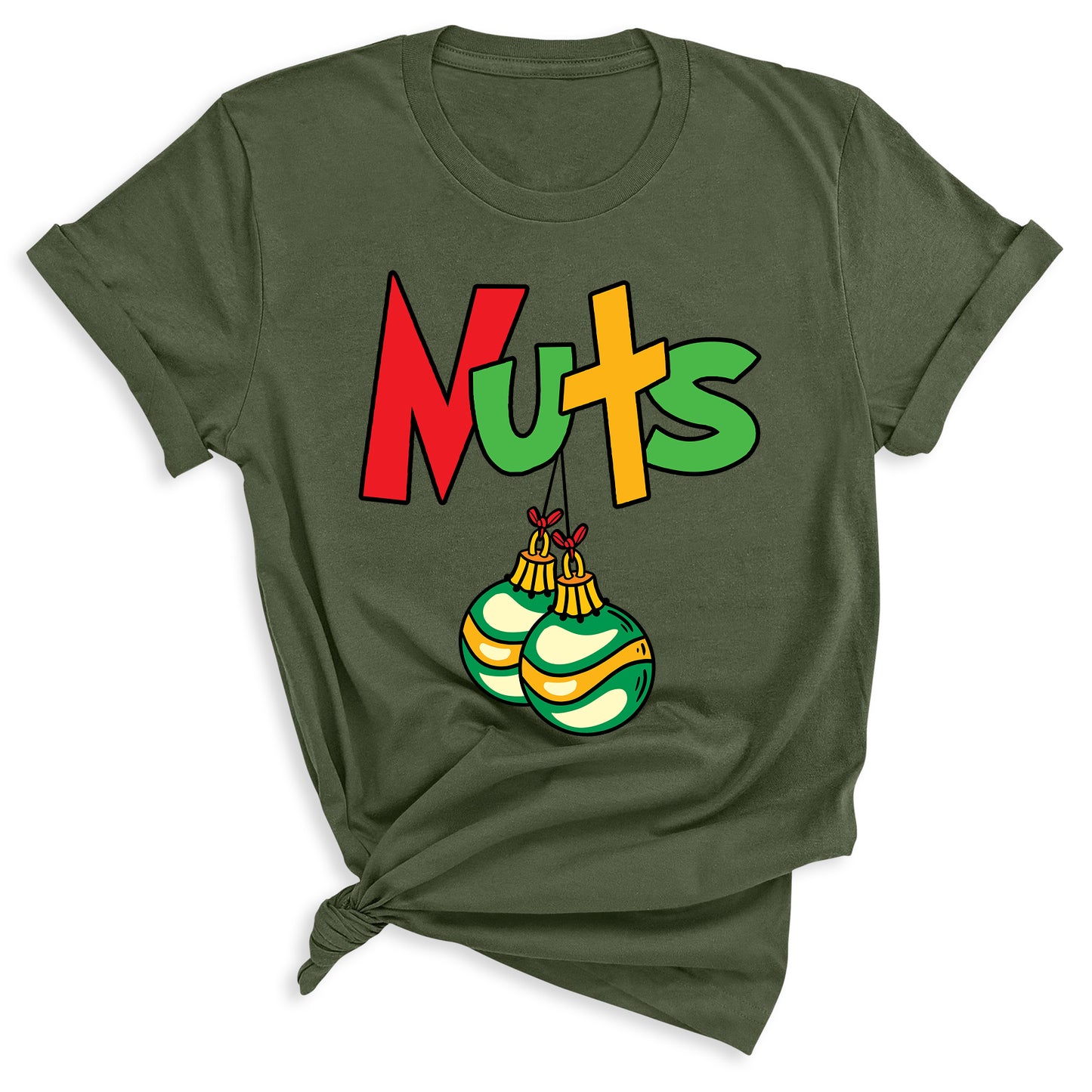 Christmas Chest Nuts Couple Shirts – Funny Matching Holiday Tees for Men & Women, Sarcastic Xmas Party Outfit, Boyfriend Girlfriend Gift