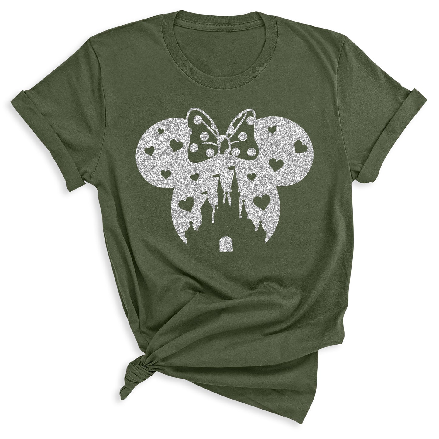 Glitter Mickey Minnie Couple Shirt – Disney Valentine Family Tee