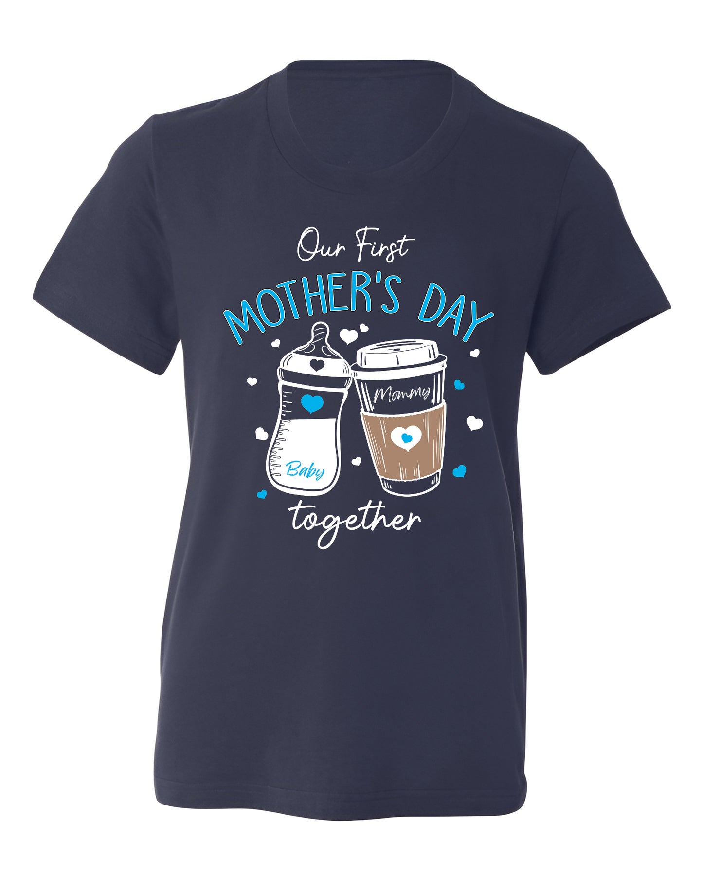 Custom Our First Mother’s Day Mommy and Me Matching Shirts - Boys