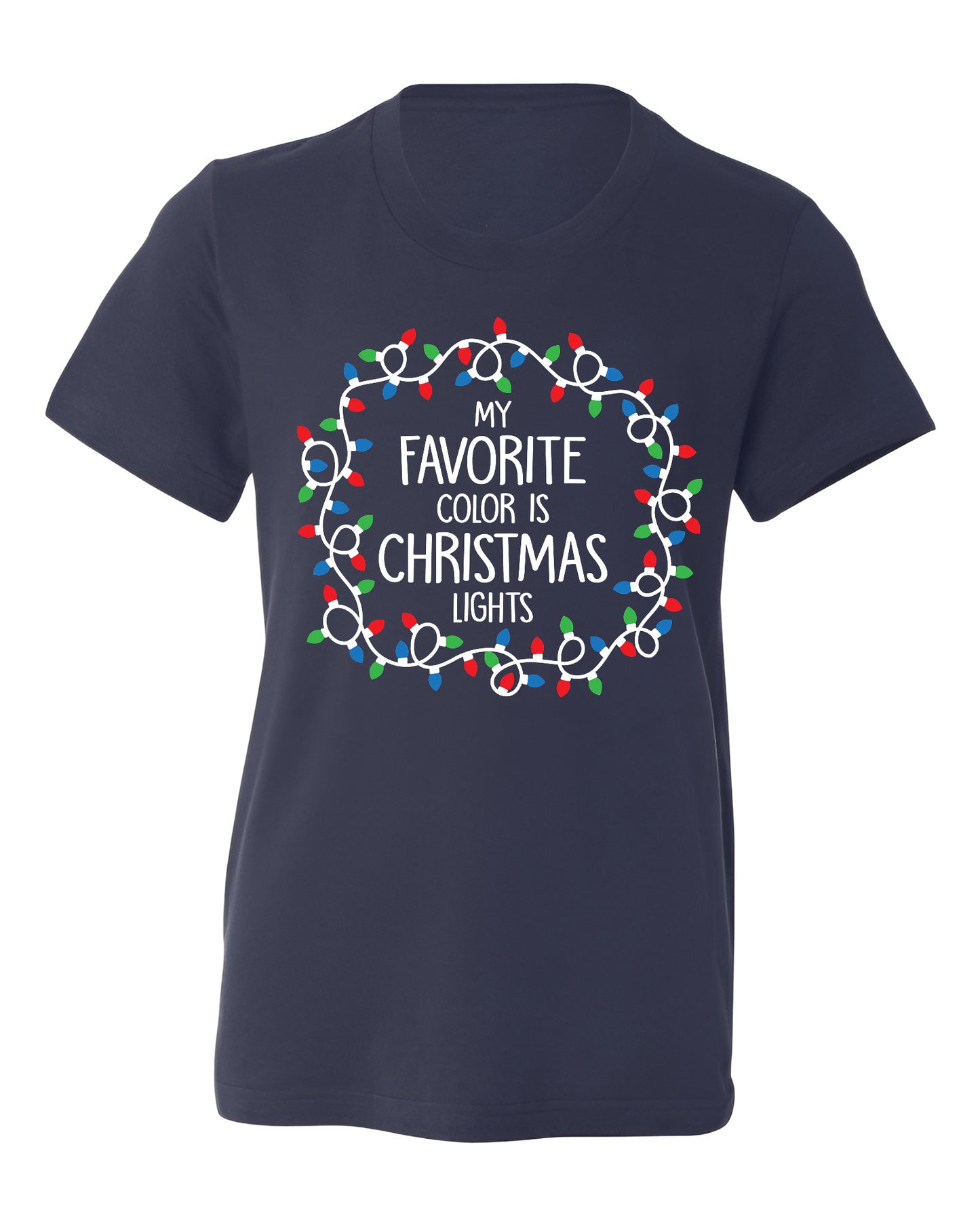 Christmas Lights Shirt – My Favorite Color is Christmas Lights Tee