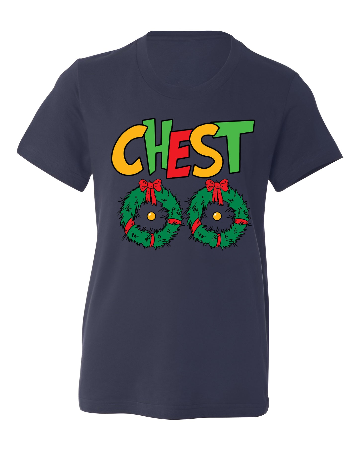 Christmas Chest Nuts Couple Shirts – Funny Matching Holiday Tees for Men & Women, Sarcastic Xmas Party Outfit, Boyfriend Girlfriend Gift