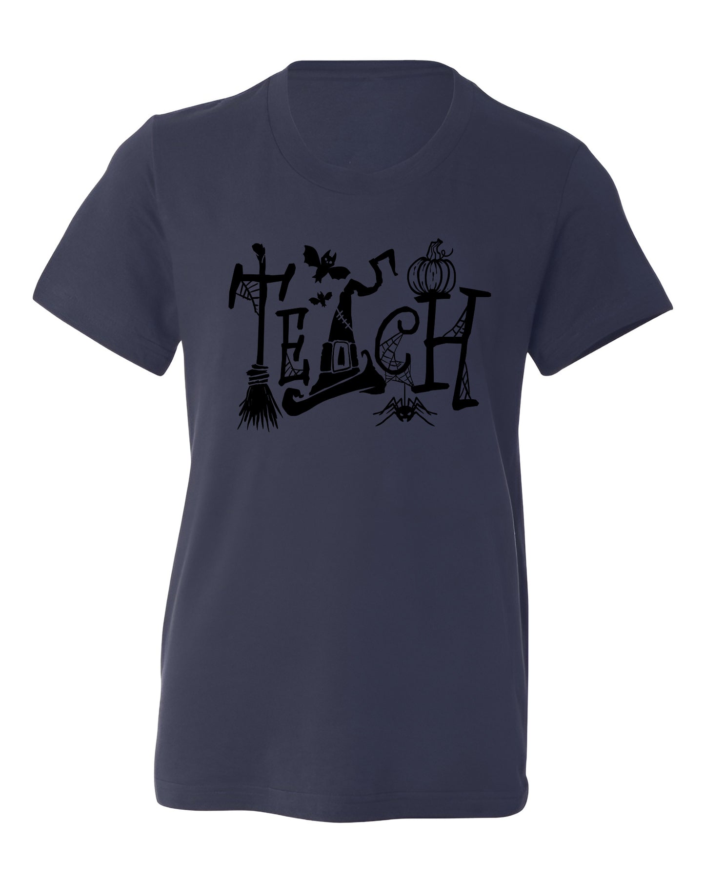 Halloween Teach T-Shirt – Cute Pumpkin School Shirt, Fall Teacher Tee for Spooky Season