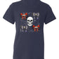 Halloween Skeleton Shirt with Bow – Halloween Party Tee for Girls