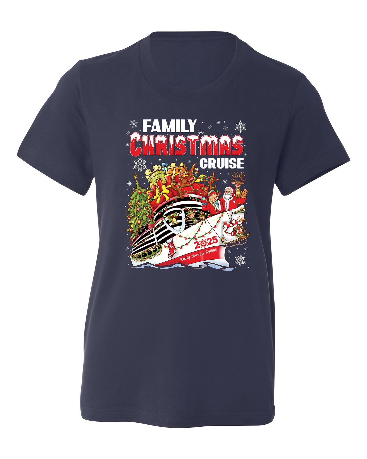 Christmas Family Cruise Shirt – Custom Holiday Vacation Tee, Matching Cruise Crew Santa Shirt for Family Trip