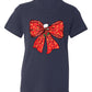 Coquette Christmas Bow Shirt – Cute Retro Holiday Tee for Women, Xmas Gift Top, Merry Christmas Coquette Style