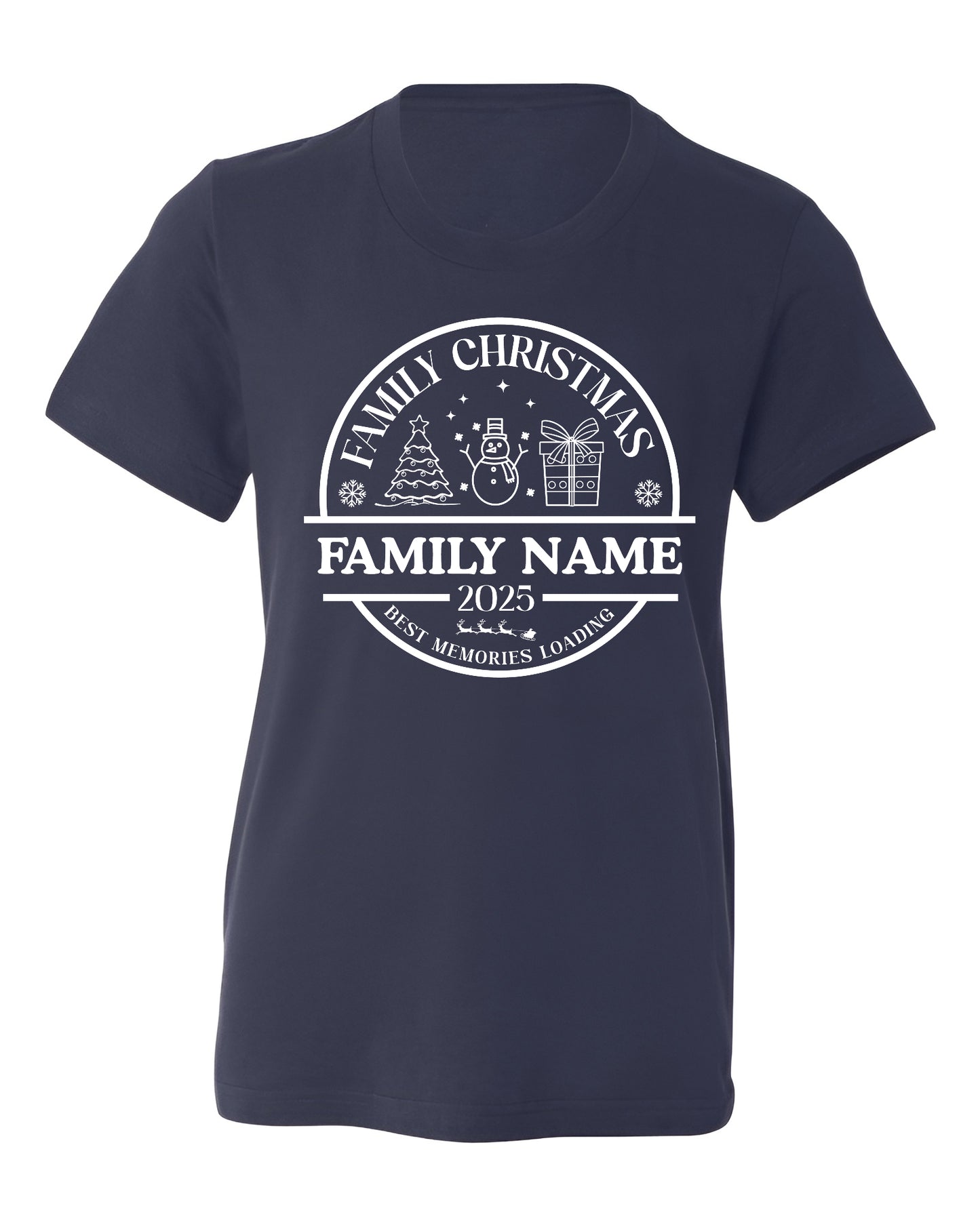Christmas Custom Matching Family Name Shirts – Personalized Family Christmas T-Shirts & Group Tees