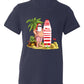 Beach Party Christmas Shirt – Santa Surfing Holiday Tee