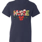 Christmas Nurse Shirt – Nursing Santa Hat Tee, Cute Xmas Bow Top, Nurse Appreciation Holiday Gift