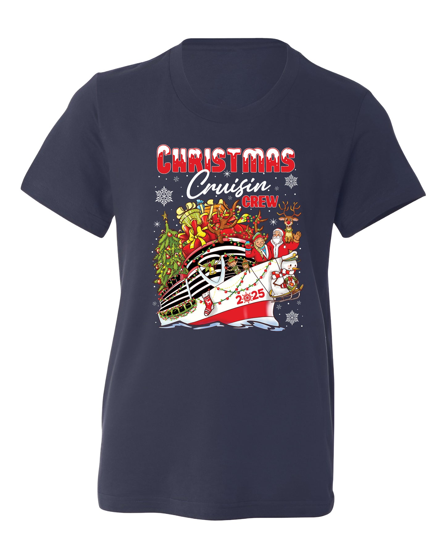 Christmas Cruisin Crew 2025 Shirt – Family Vacation Cruise Tee