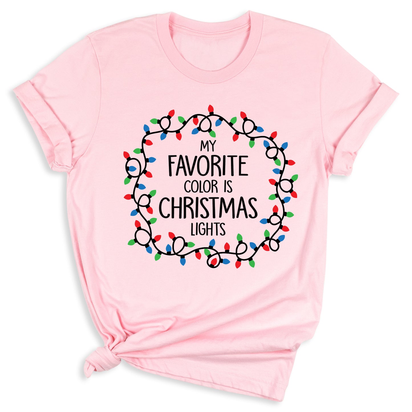 Christmas Lights Shirt – My Favorite Color is Christmas Lights Tee