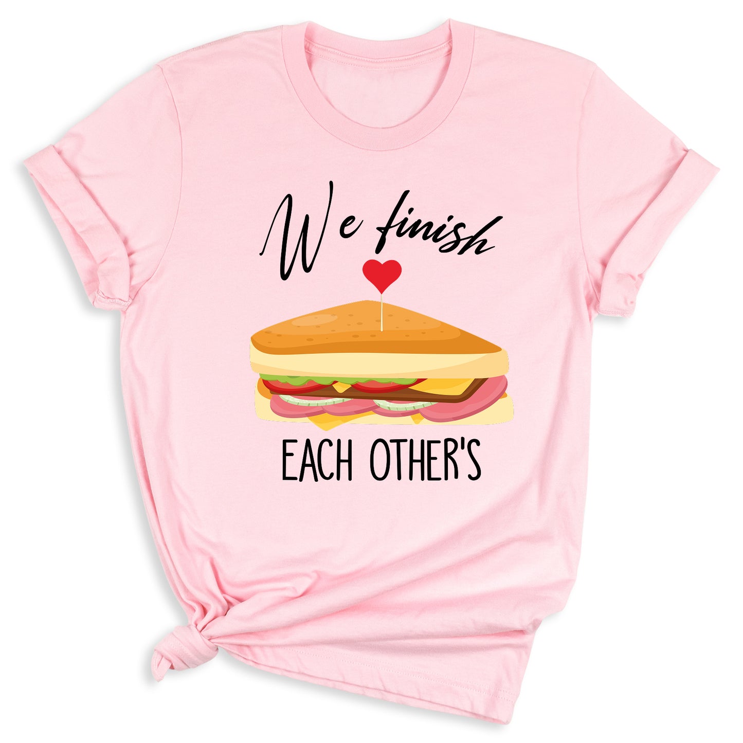 We Finish Each Other Sandwiches Matching Couple Shirts