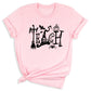 Halloween Teach T-Shirt – Cute Pumpkin School Shirt, Fall Teacher Tee for Spooky Season