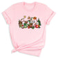 Christmas Latte Coffee T-Shirt – Holiday Coffee Lover Tee, Cute Xmas Shirt with Mugs & Christmas Tree Design