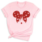 Glitter Mickey Minnie Couple Shirt – Disney Valentine Family Tee