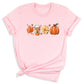 Thanksgiving Shirt with Leaves & Pumpkin – Retro Fall Coffee Lovers Tee