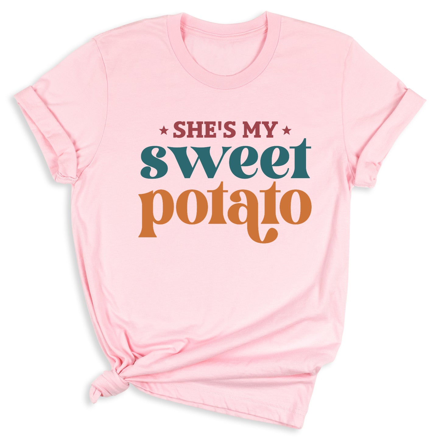 Thanksgiving Matching Couple Shirt – She’s My Sweet Potato I Yam Tee
