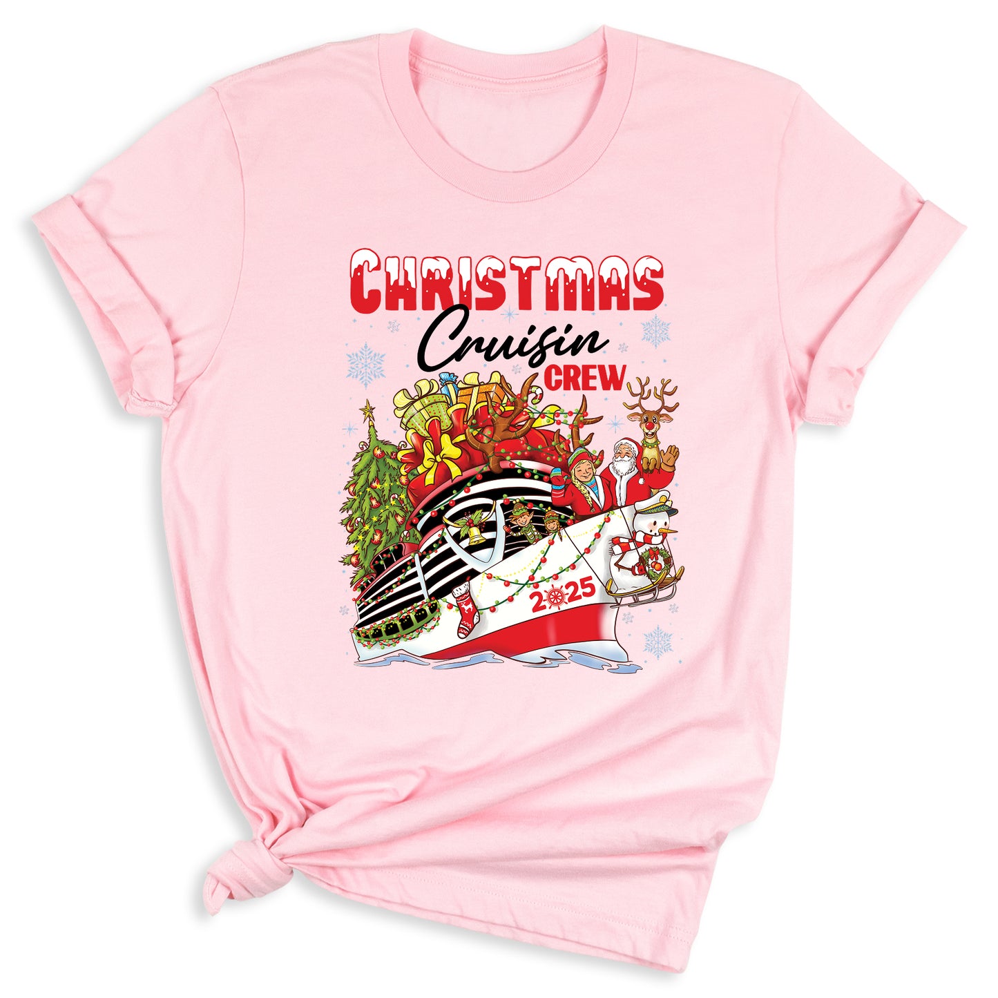 Christmas Cruisin Crew 2025 Shirt – Family Vacation Cruise Tee