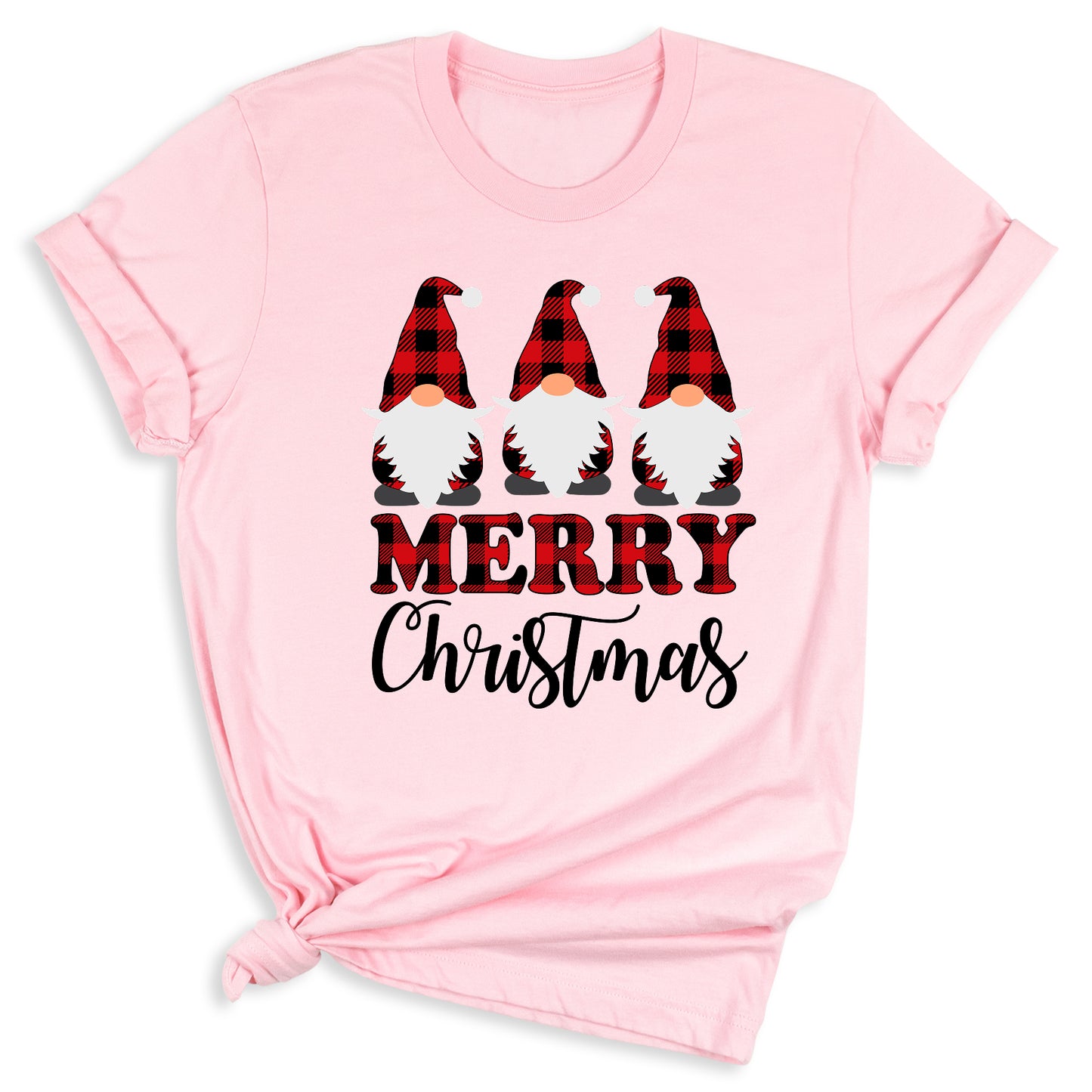 Gnomes Buffalo Plaid Christmas Shirt – Matching Family Xmas Tee – Merry Gnomes Holiday Shirt