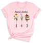 Personalized Birth Month Flower Mom Shirt – Custom Mama’s Garden Tee with Kids Names