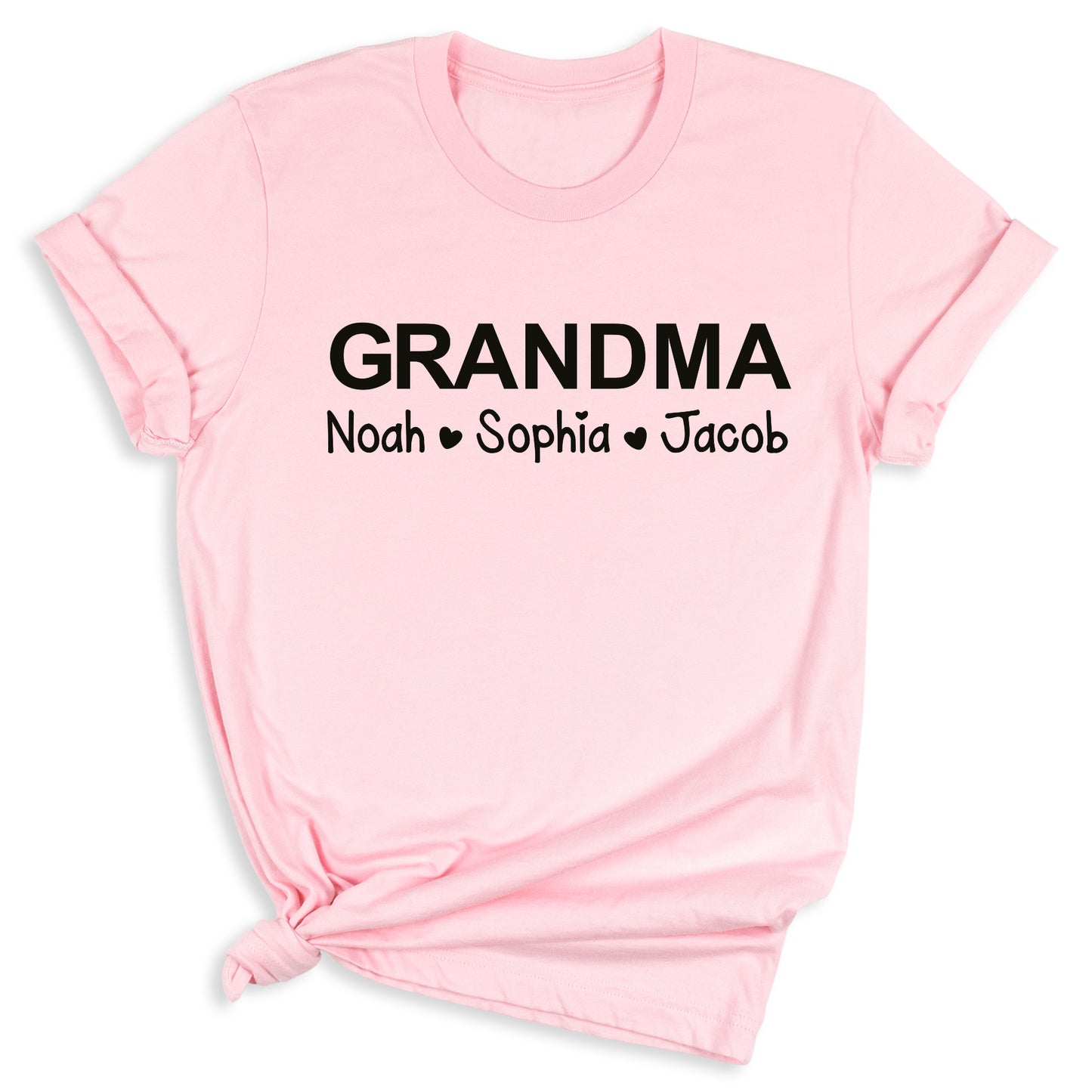 Personalized Grandma & Grandpa Shirt with Kids Names – Custom Mimi T-Shirt