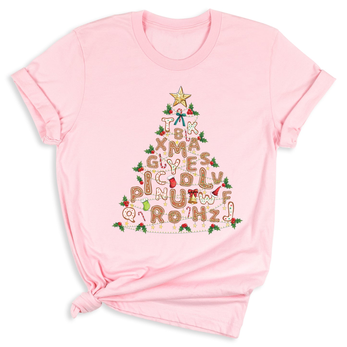 Alphabet Christmas Tree Shirt – Teacher Holiday Party Tee