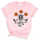 Funny Skeleton Yoga Halloween Shirt – Spooky Season Pumpkin Tee