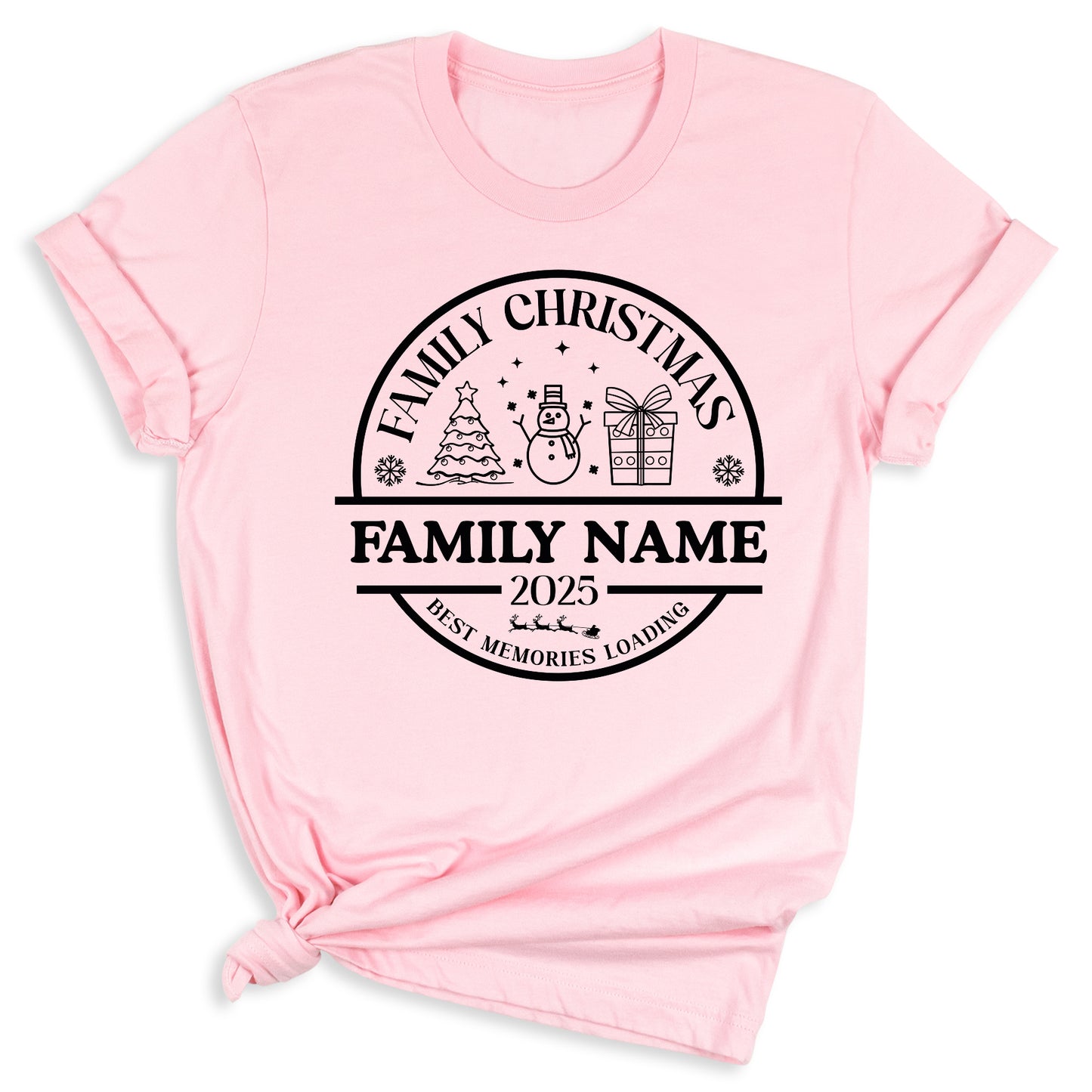 Christmas Custom Matching Family Name Shirts – Personalized Family Christmas T-Shirts & Group Tees