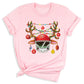 Football Christmas Shirt – Sports Xmas Lights Tee for Game Day