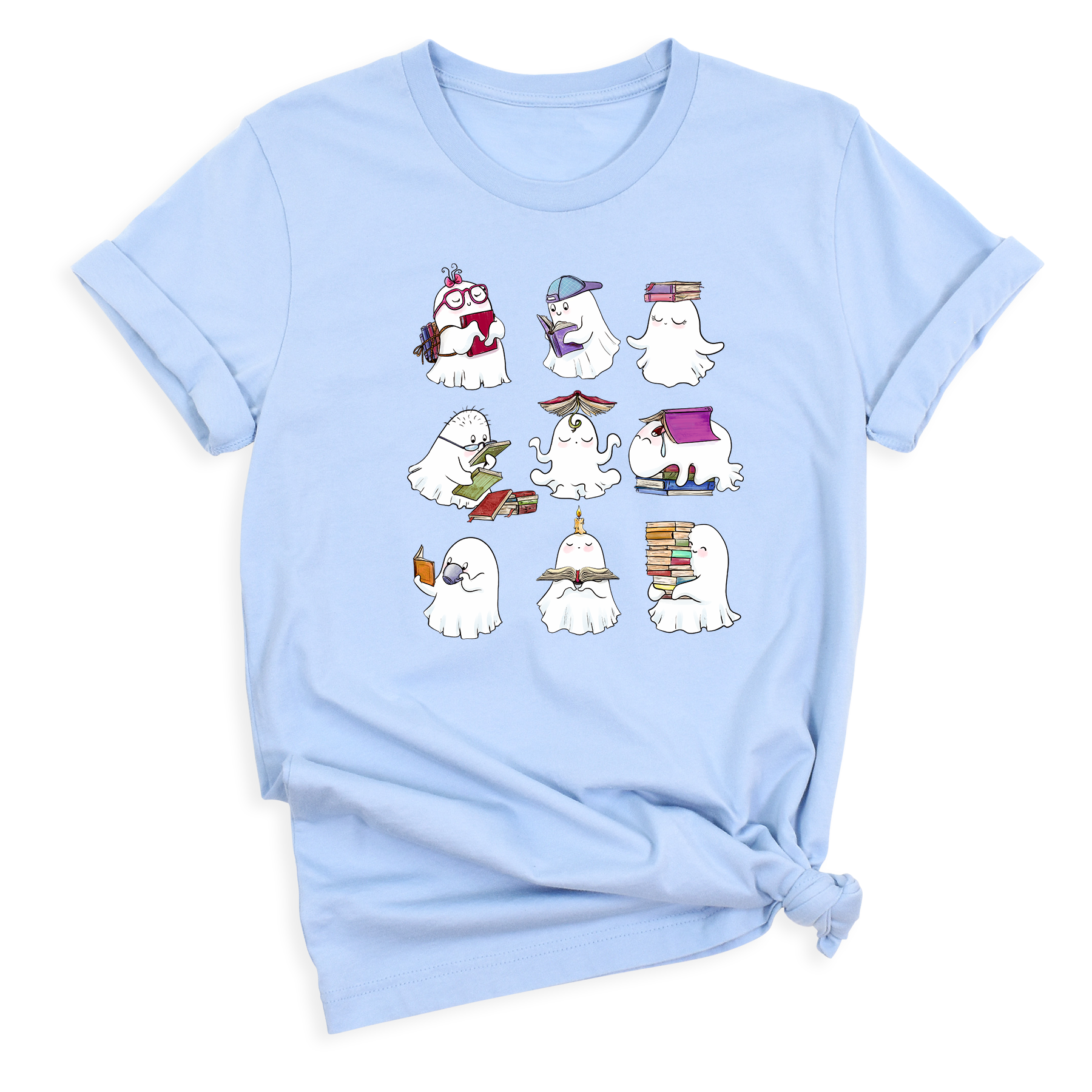 ghost reading book shirts