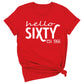 Hello Sixty Vintage 1966 Shirt – 60th Birthday Gift Tee