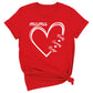 Custom Mama Shirt with Kids Names – Personalized Mom Heart Tee