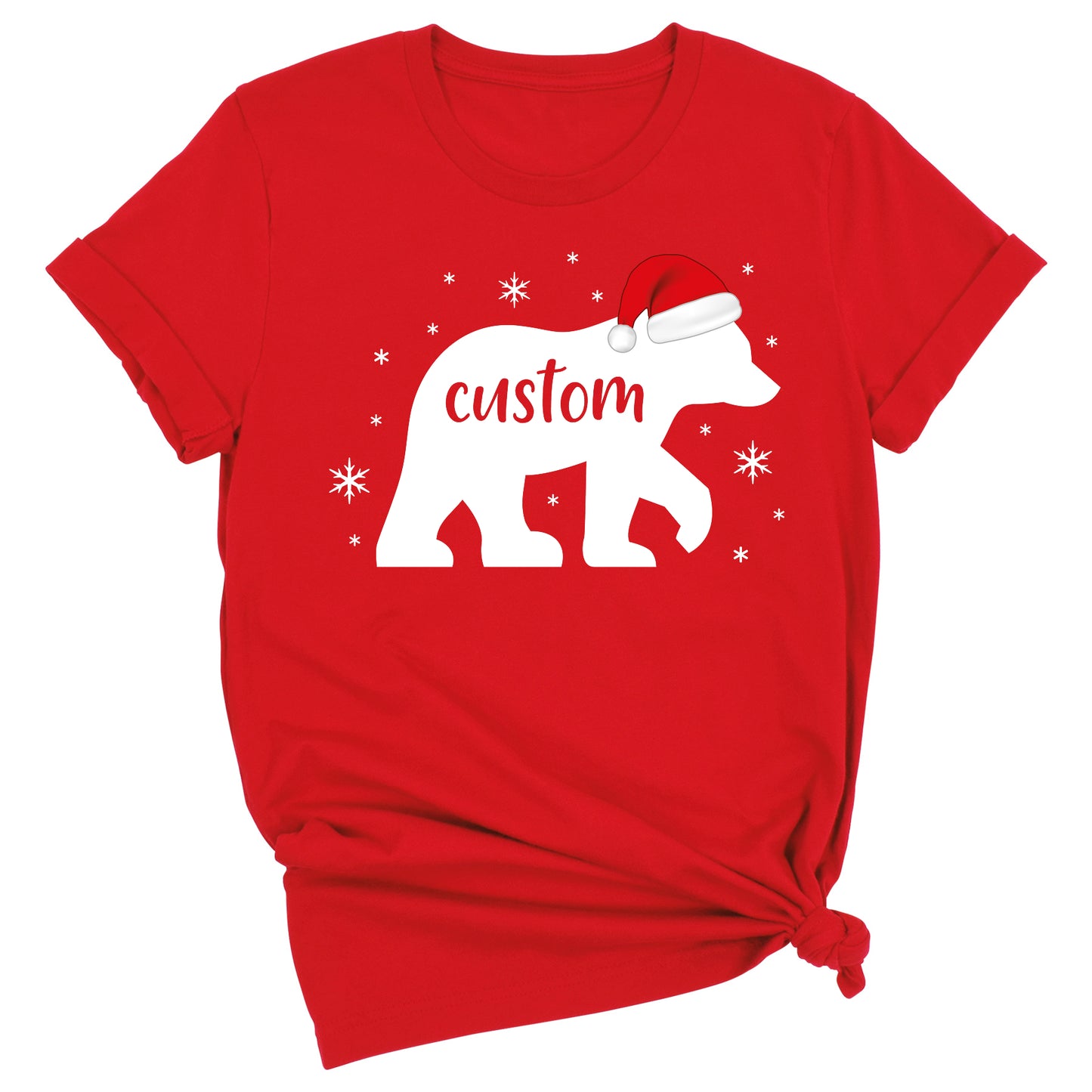 Matching Family Bear Christmas Shirts – Custom Holiday Bear Tees for Mom, Dad & Kids | Personalized Xmas Family Outfits