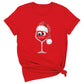 Funny Christmas Wine Shirt – Women’s Xmas Party Tee, Wine Lover Holiday Top, Drinking Holiday Shirt