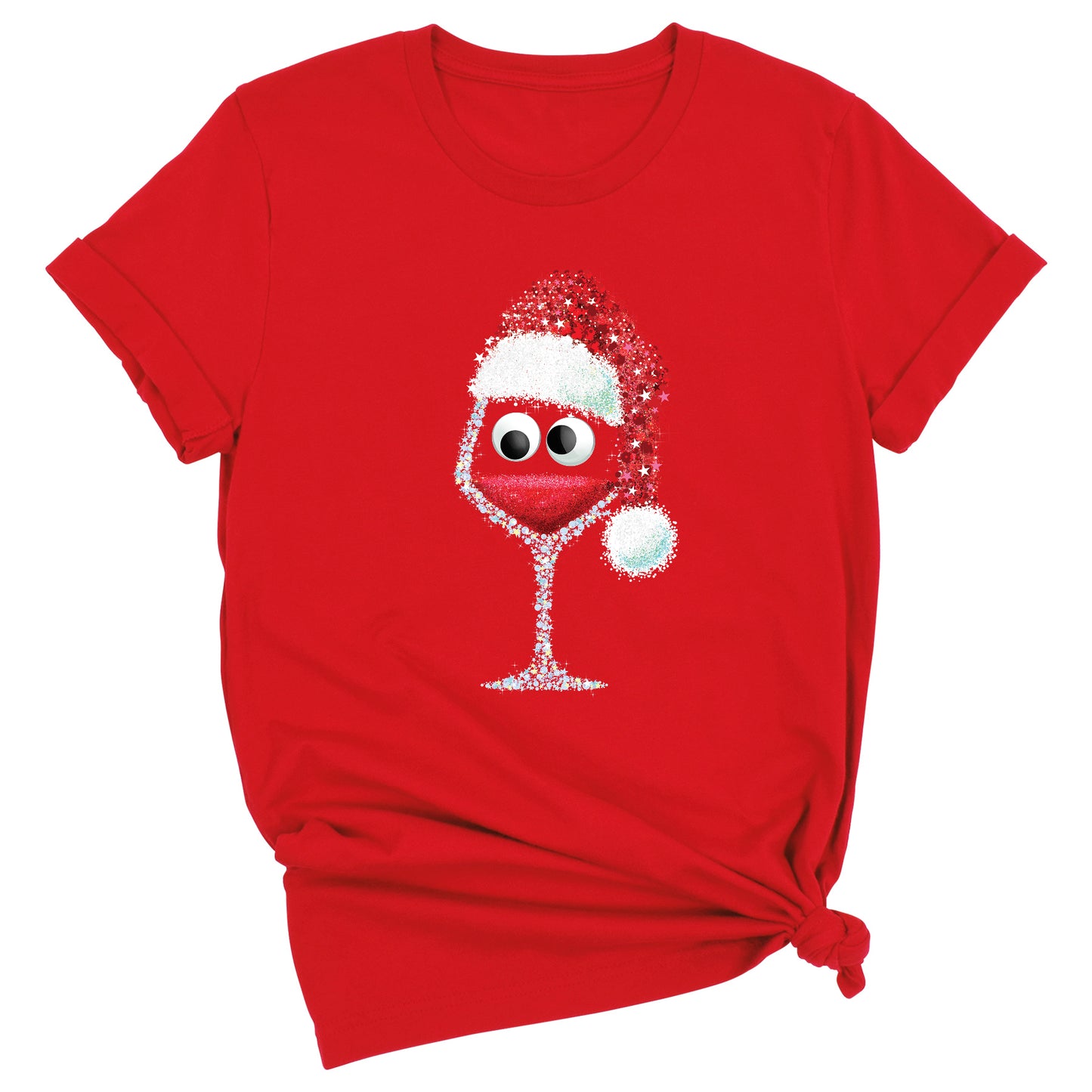 Funny Christmas Wine Shirt – Women’s Xmas Party Tee, Wine Lover Holiday Top, Drinking Holiday Shirt