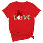 Love Buffalo Plaid Gnome Valentine Shirt Cute Red Heart Tee