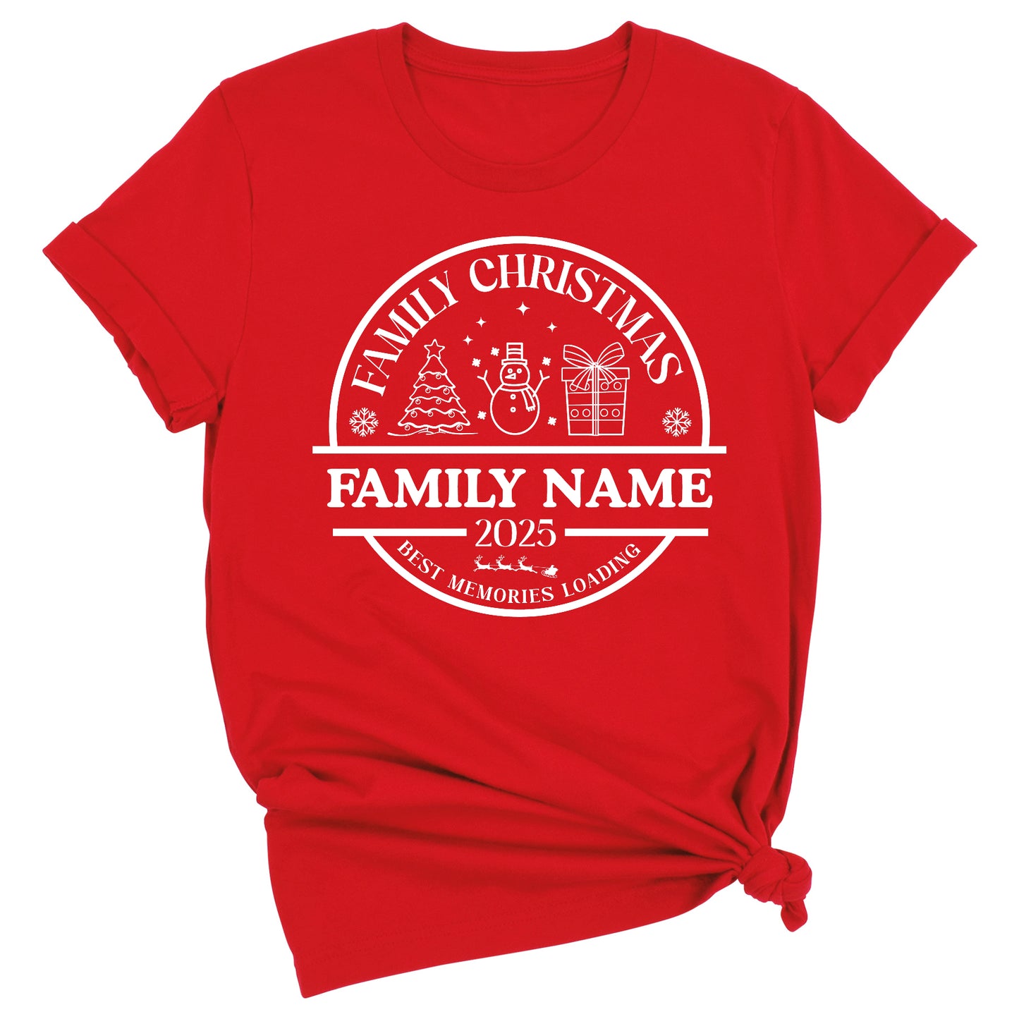 Christmas Custom Matching Family Name Shirts – Personalized Family Christmas T-Shirts & Group Tees