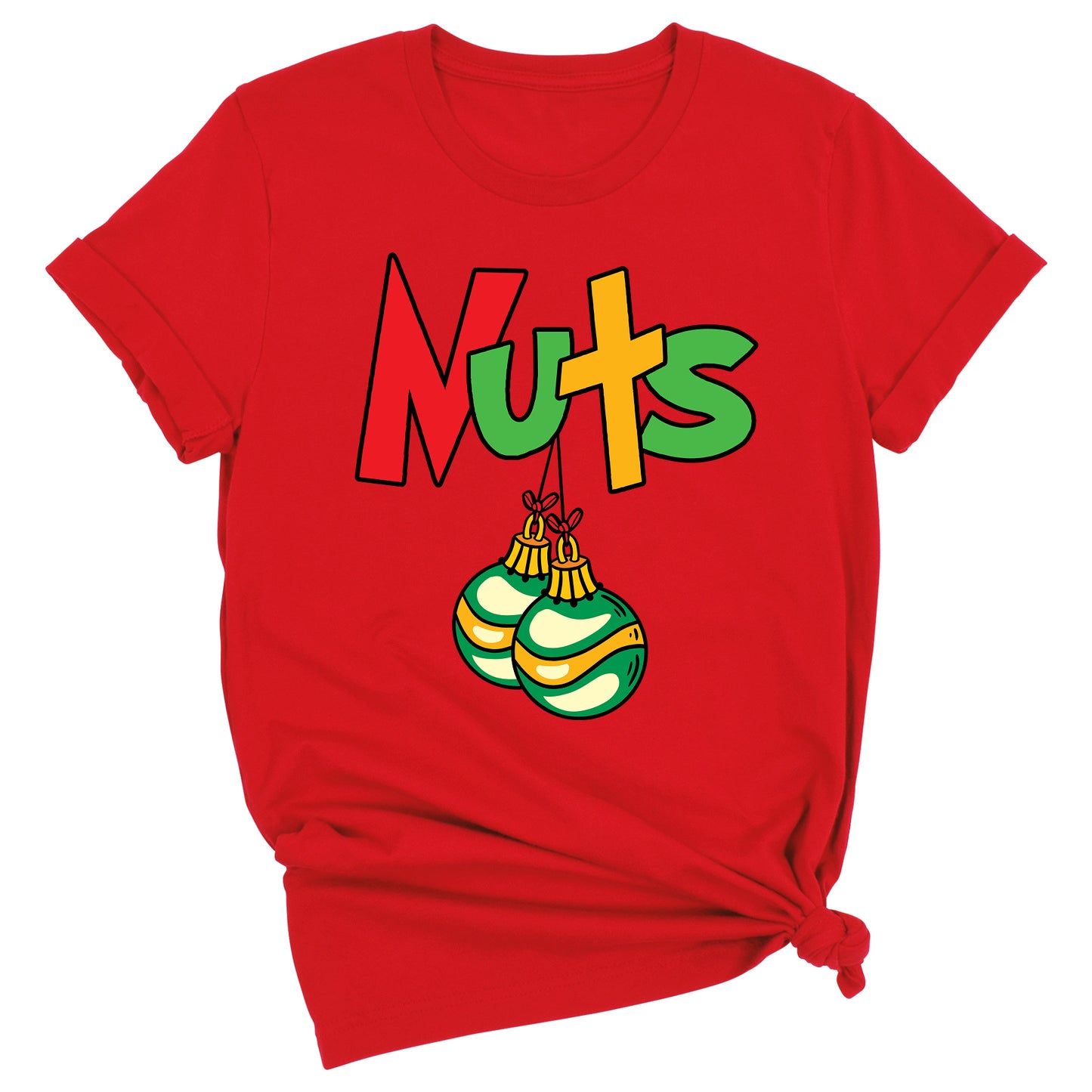 Christmas Chest Nuts Couple Shirts – Funny Matching Holiday Tees for Men & Women, Sarcastic Xmas Party Outfit, Boyfriend Girlfriend Gift