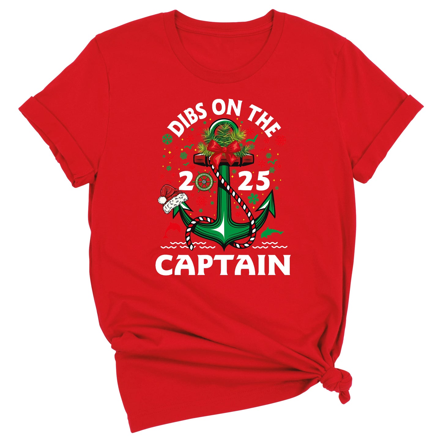 Christmas Dibs on the Captain Shirt – Nautical Christmas Tee for Boat Lovers | Captain Cruise Holiday T-Shirt 2025