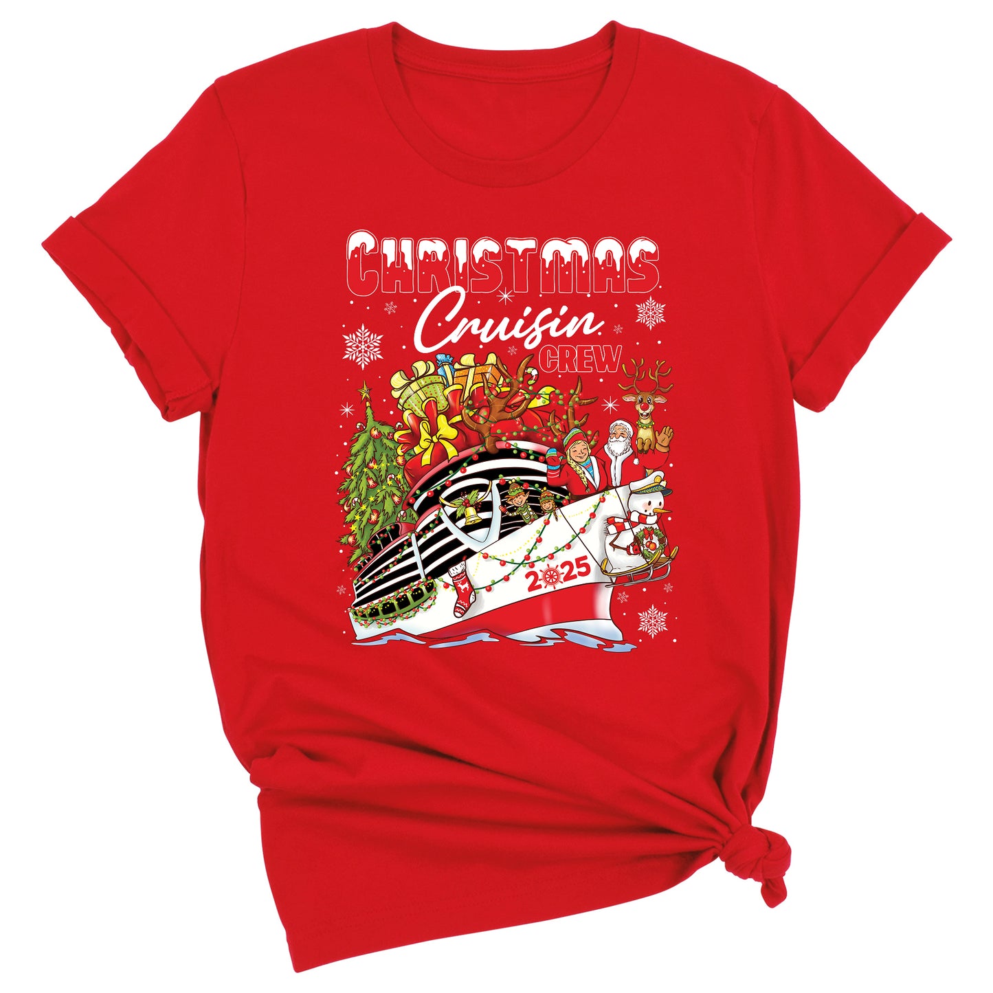 Christmas Cruisin Crew 2025 Shirt – Family Vacation Cruise Tee