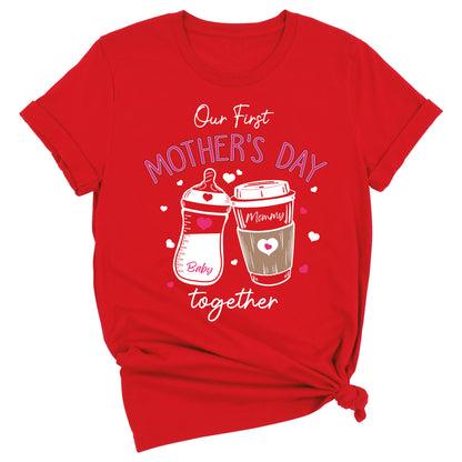Custom Our First Mother’s Day Mommy and Me Matching Shirts - Girls