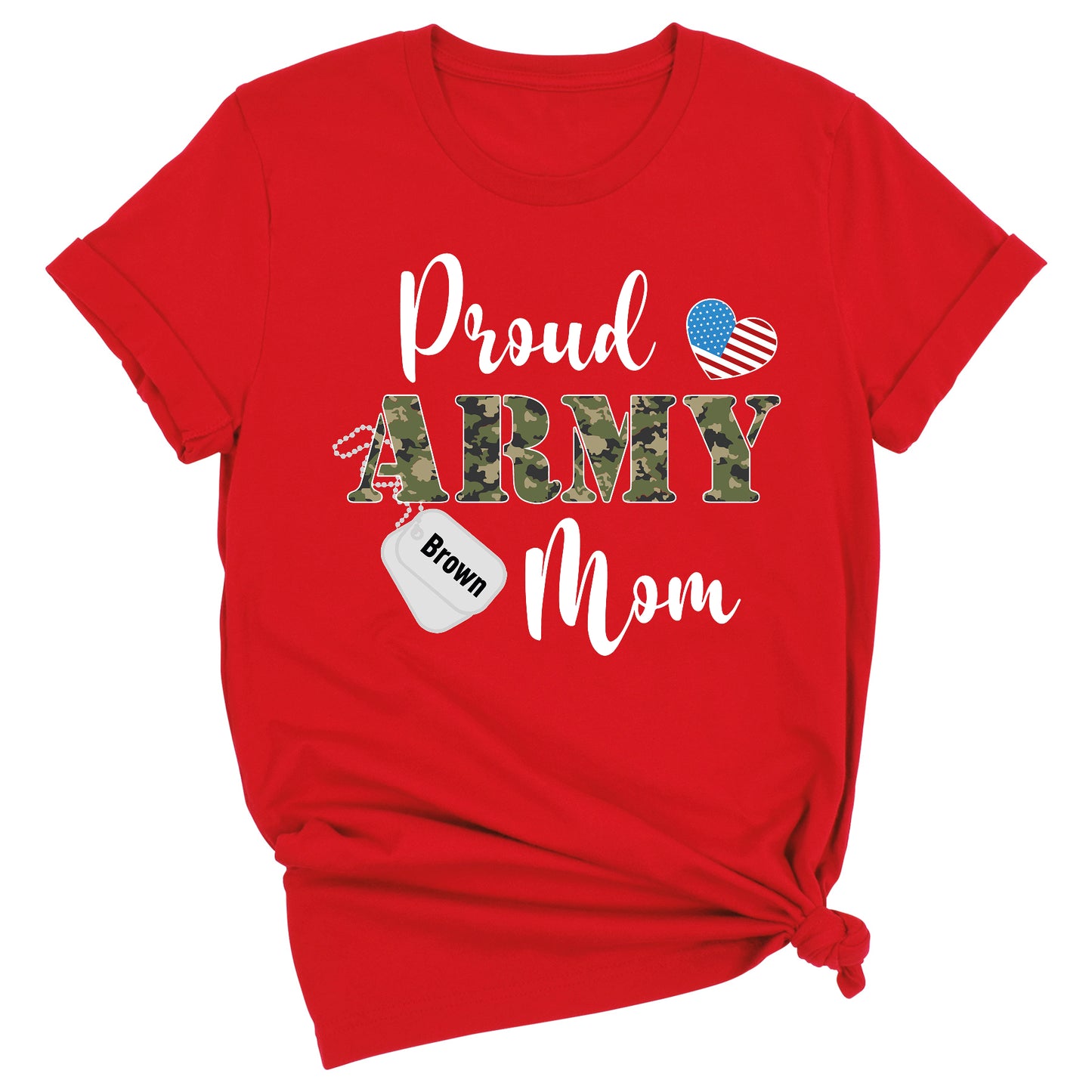 Custom Proud Army Mom Shirt – Mom Patriotic T-Shirt