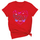 Funny Halloween Ghost & Bat Shirt – Spooky Season Tee for Women, Cute Fall Outfit, Halloween Party Top, Casual Costume Tee