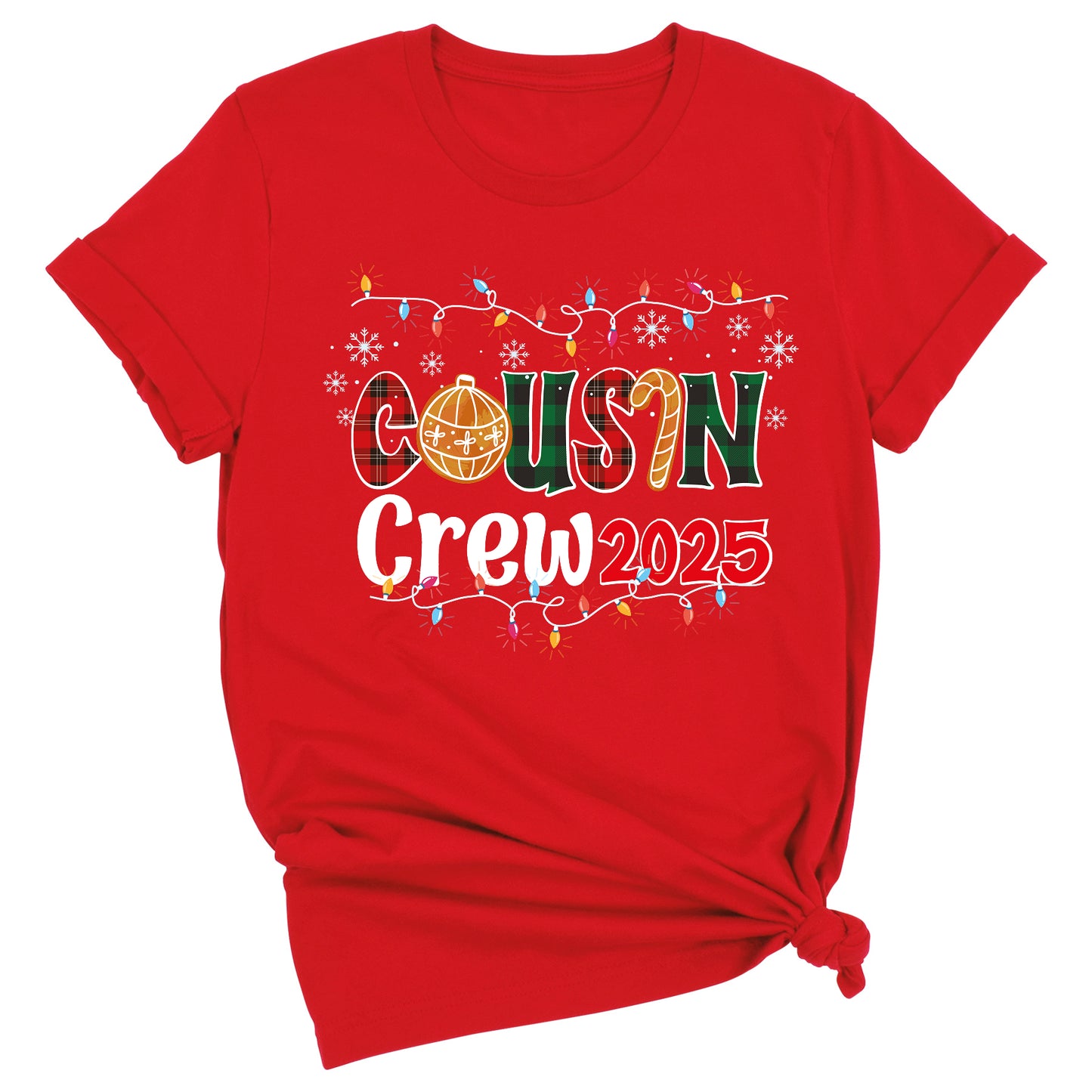 Cousin Crew 2025 Christmas Shirt – Matching Family Holiday Tee, Christmas Cousins T-Shirt