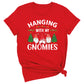 Hanging With My Gnomies Christmas Shirt – Cute Gnome Holiday Tee, Family Matching Xmas T-Shirt, Santa Gnome Party Shirt
