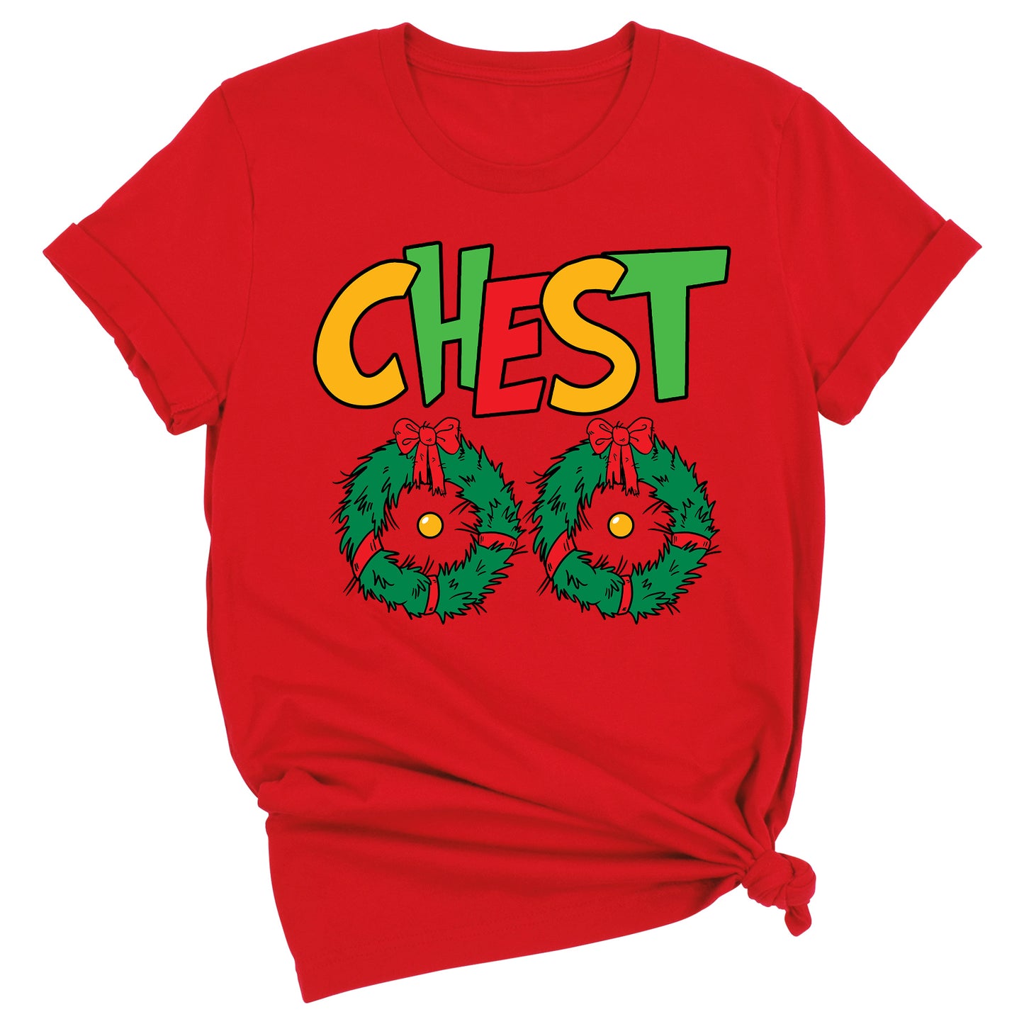 Christmas Chest Nuts Couple Shirts – Funny Matching Holiday Tees for Men & Women, Sarcastic Xmas Party Outfit, Boyfriend Girlfriend Gift