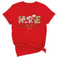Christmas Nurse Shirt – Nursing Santa Hat Tee, Cute Xmas Bow Top, Nurse Appreciation Holiday Gift